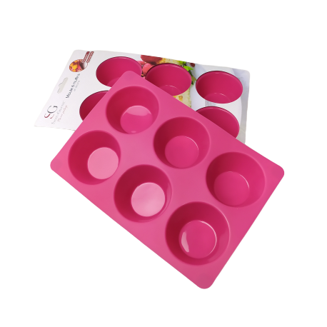 Molde de Silicone para 6 Muffins de Alta Qualidade UNIVERSAL - 1