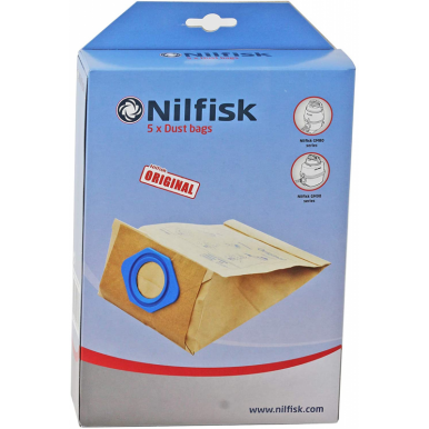 Juego de bolsas de polvo con filtro para aspiradora Nilfisk Select Comfort  107403227, 128389187, 1470416500, 1470416510