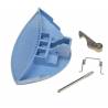 Manette de fermeture de porte de machine à laver Ariston, INDESIT série W94FR couleur bleu