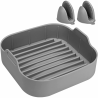 Bandeja + Manoplas Silicona para Air Fryer Silex