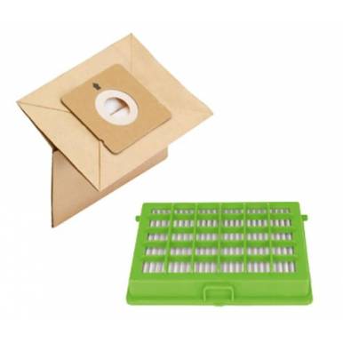 Pack Sacs + Filtre Hepa Aspirateur Rowenta Compacteo ZR004101 ROWENTA - 1