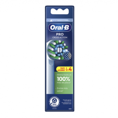 Braun Oral B Cross Action Pack de 4 Cabezales BRAUN - 1